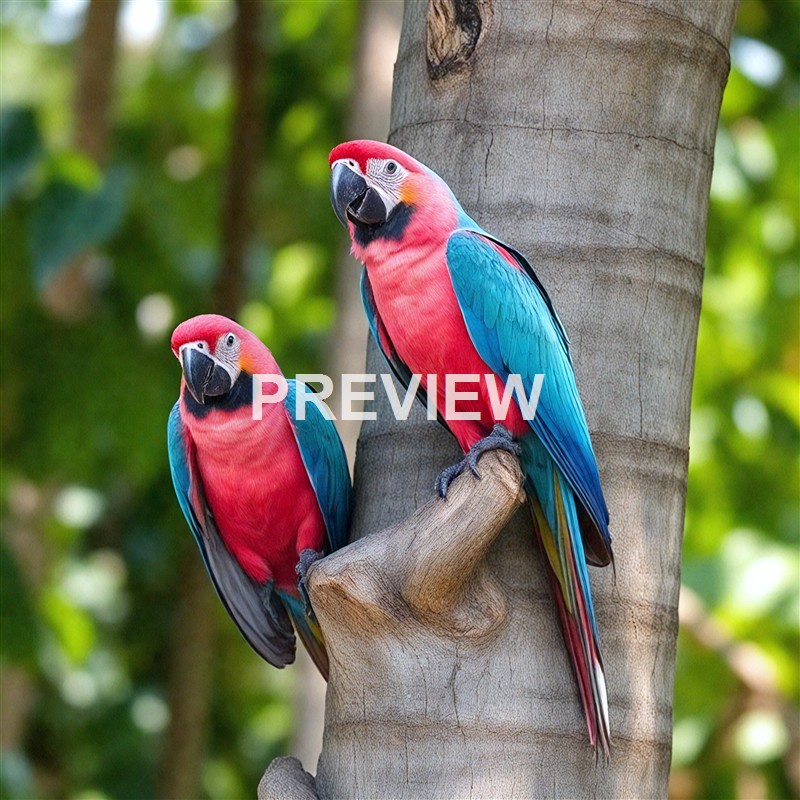 pink-and-blue-parrots-on-a-tree-trunk-in-thailand_250319021811_Filename Text 2_02934_Filename Text 3_result
